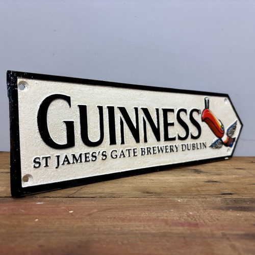 Cast iron guinness toucan sign - iron,