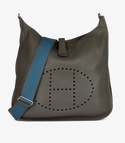 Hermès olive clemence leather - clemence,