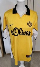 BORUSSIA DORTMUND BVB 1998/2000 NIKE VINTAGE HOME FOOTBALL SHIRT. MENS LARGE