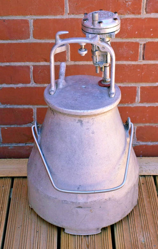 Vintage farming milking churn - milking,
