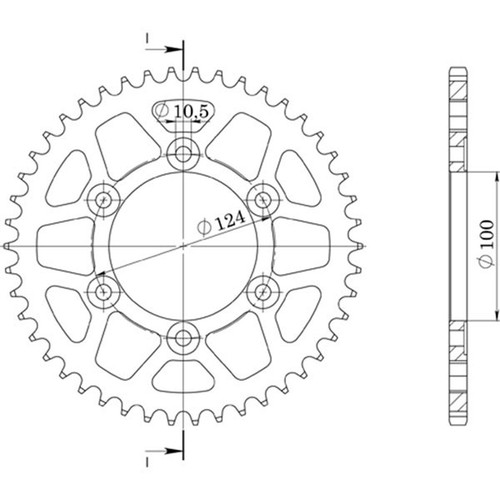 Aluminum crown step - aluminum, 520