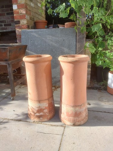 Two vintage chimney pots - two,
