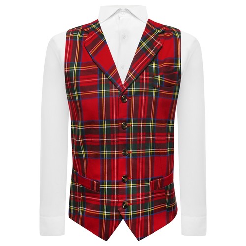 Traditional red tartan check - red,
