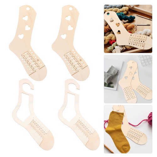 4pcs wooden sock blocker - wooden,