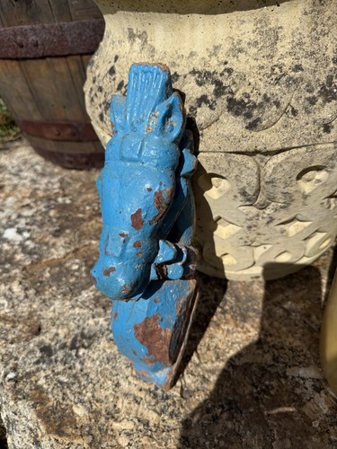 Vintage wooden indian painted - wooden,