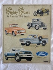 Ford Trucks Tin Metal Sign -