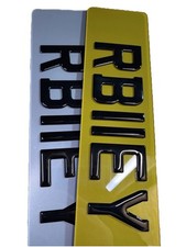 Tinted Number Plates - 3D GEL - HIGH QUALITY - SHOW PLATES