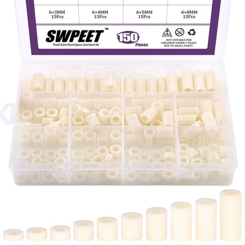 150pcs nylon round spacer - nylon,