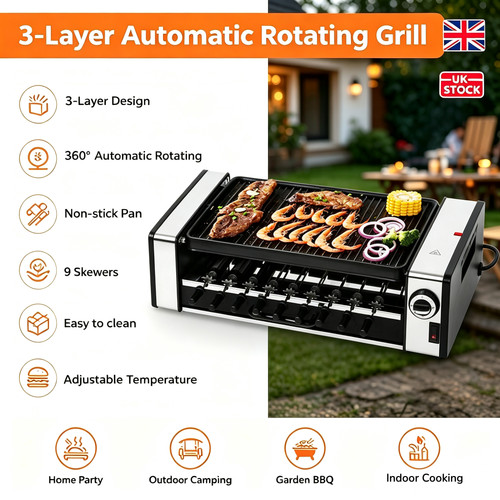 Electric smokless indoor bbq - indoor,