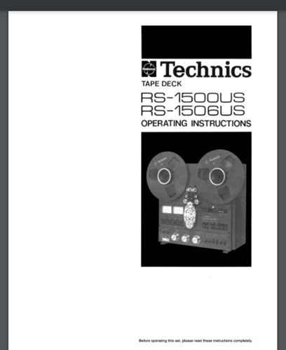 Technics reel tape - technics,
