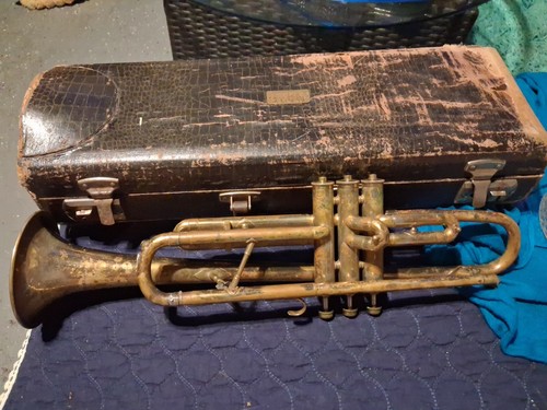 Vintage brass cornet - vintage,