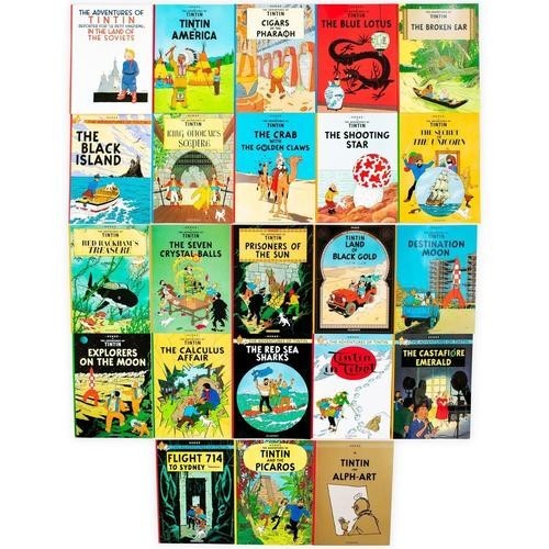Adventures tintin paperback - adventures, of