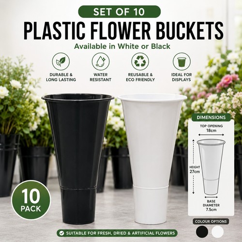 Round 27cm plastic flower - 27cm,