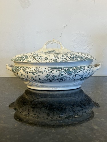 Victorian covered soup tureen - victorian,