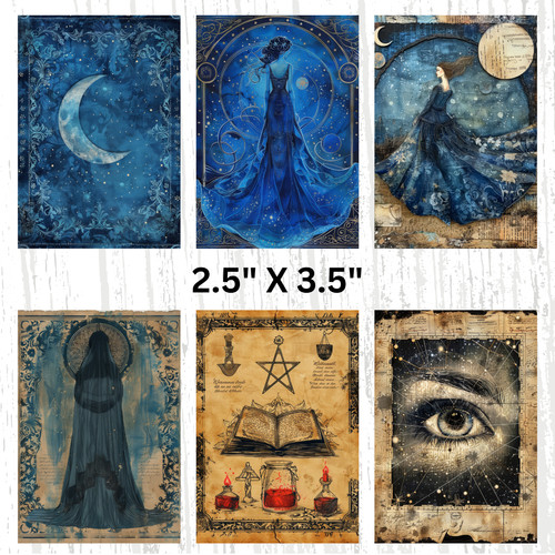 Vintage fortune teller card - fortune,