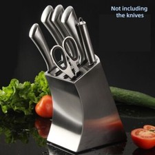 For Kitchen Stainless Steel Knife Block Set Knives Organizer Holder Storage