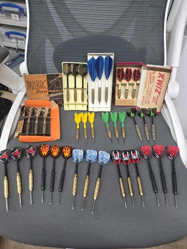 Vintage darts sets joblot kwiz - vintage,