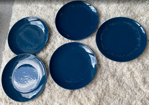 Navy blue side plates ikea - blue,
