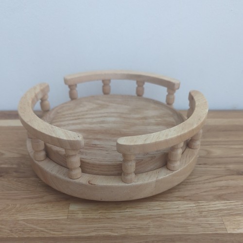 Vintage wood oak lazy susan - vintage,