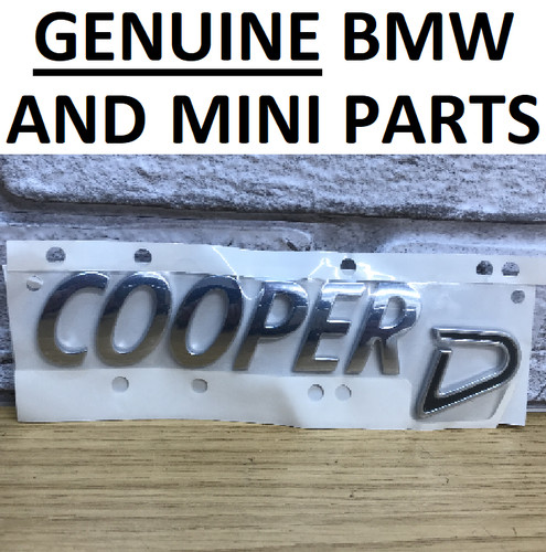 Genuine mini cooper emblem - genuine,