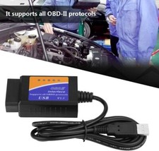 OBD2 OBDII USB Car Diagnostic Tool Scanner V1.5 Interface Auto Fault Code Reader
