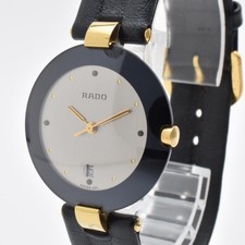 [Mint] RADO Coupole 129.4077.4N New Battery Round Quartz Silver Women's Watch