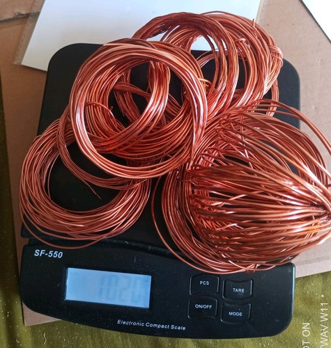 Long copper wire scrap 1kg - wire,