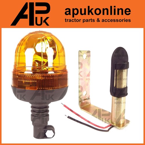 Flexible flashing amber beacon - amber,