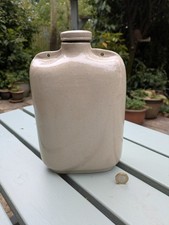 VINTAGE 1944 WW2 BOURNE DENBY STONEWARE HOT WATER BOTTLE POT FLASK