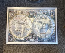 Vintage Silver Foil Blaeu Wall