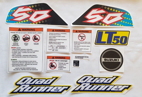 Suzuki lt50 quad bike decals - quad,
