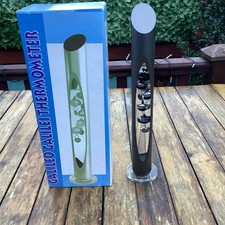 30cm Tall Free Standing Galileo Thermometer with Floating Globes