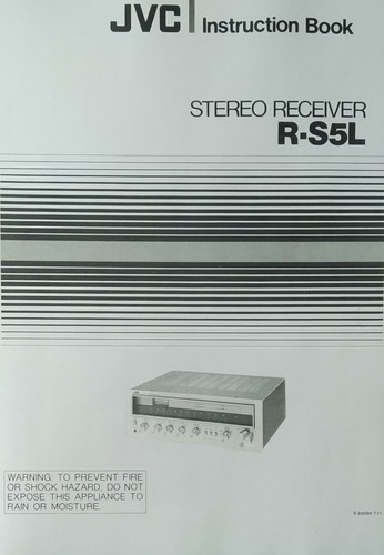 Jvc s5l fm stereo - jvc, r-s5l