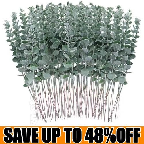 10x eucalyptus stems faux - 10x,
