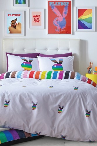 Playboy rainbow bunny - rainbow,