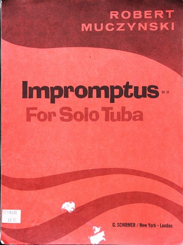 Robert muczynski impromptus - muczynski:,