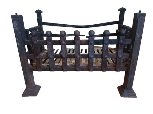 Antique cast iron fire coal - iron,