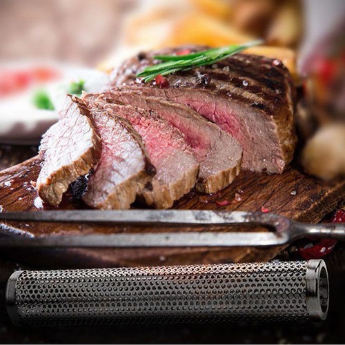 Mesh pellet smoker tube - mesh,