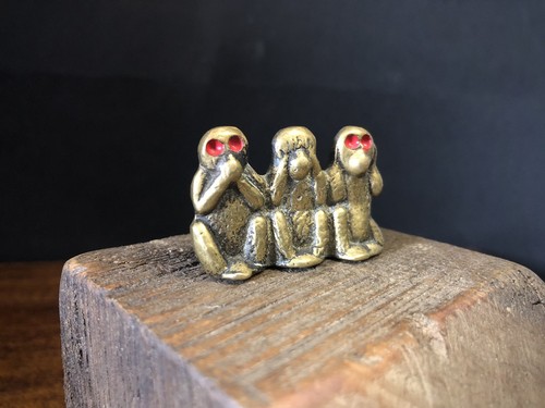 Miniature solid brass speak - solid, brass,