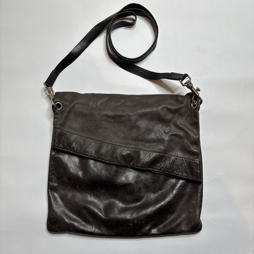 Y2k leather brown owen barry - y2k,