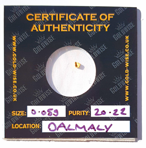 Goldwise gold nugget 059g - gold, 0.059g