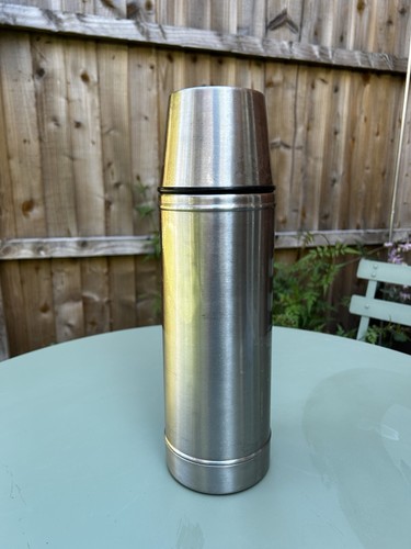 Vintage stainless steel flask - vintage,