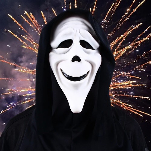 Halloween horror face mask - face,