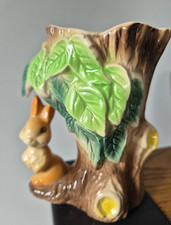 Hornsea Fauna Pottery Vase No 55 Rabbit & Tree Vintage/Retro collectible Vgc