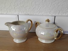 Sadler Cream Jug and Sugar