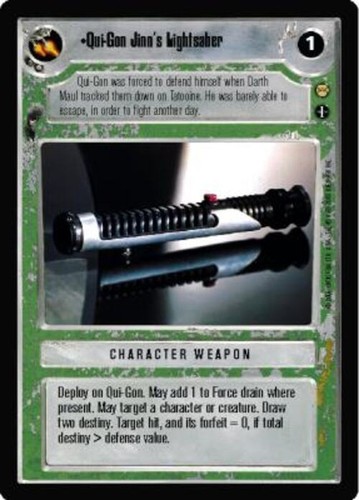 Qui gon jinn lightsaber - qui-gon,