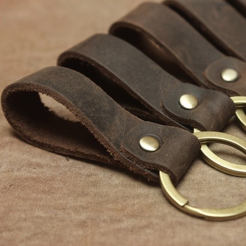 Handmade leather keyring - handmade, key