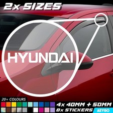 8x HYUNDAI Vinyl Decal Sticker 2 Sizes Car Window Bumper Livery Graphic N i30 20