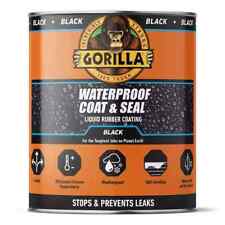 Gorilla Glue Waterproof Coat & Seal Liquid Rubber Coating Black 473ml