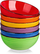 Vancasso Bonita Cereal Bowls Set of 6, 27 Oz Ceramic Soup Bowls, Serving Bowls &